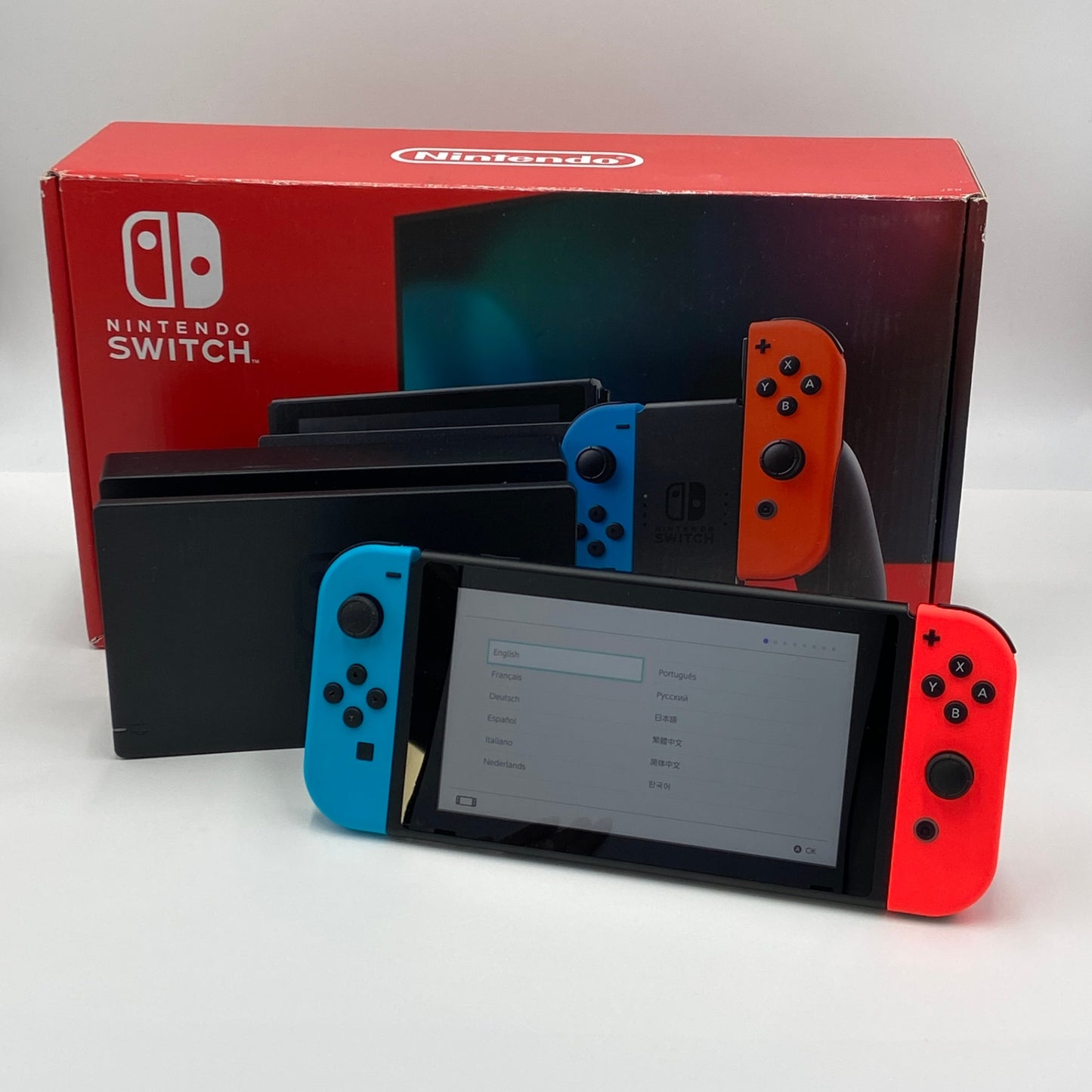美品 任天堂 Nintendo Switch ニンテンドー スイッチ 本体 ネオンカラー HAD-S-KABAA【C5233-80】
