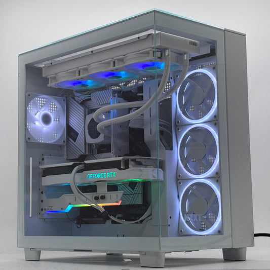 オールホワイト 自作デスクトップゲーミングPC i7 14700K 16GB  SSD 2TB HDD 8TB RTX 4070  Windows 11 Home【C8101-160】