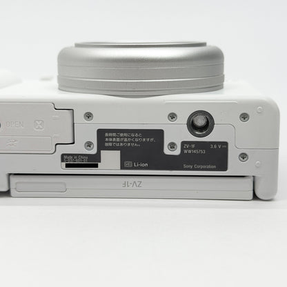 美品 SONY VLOGCAM ZV-1F ホワイト シューティンググリップキット【C8852-60】