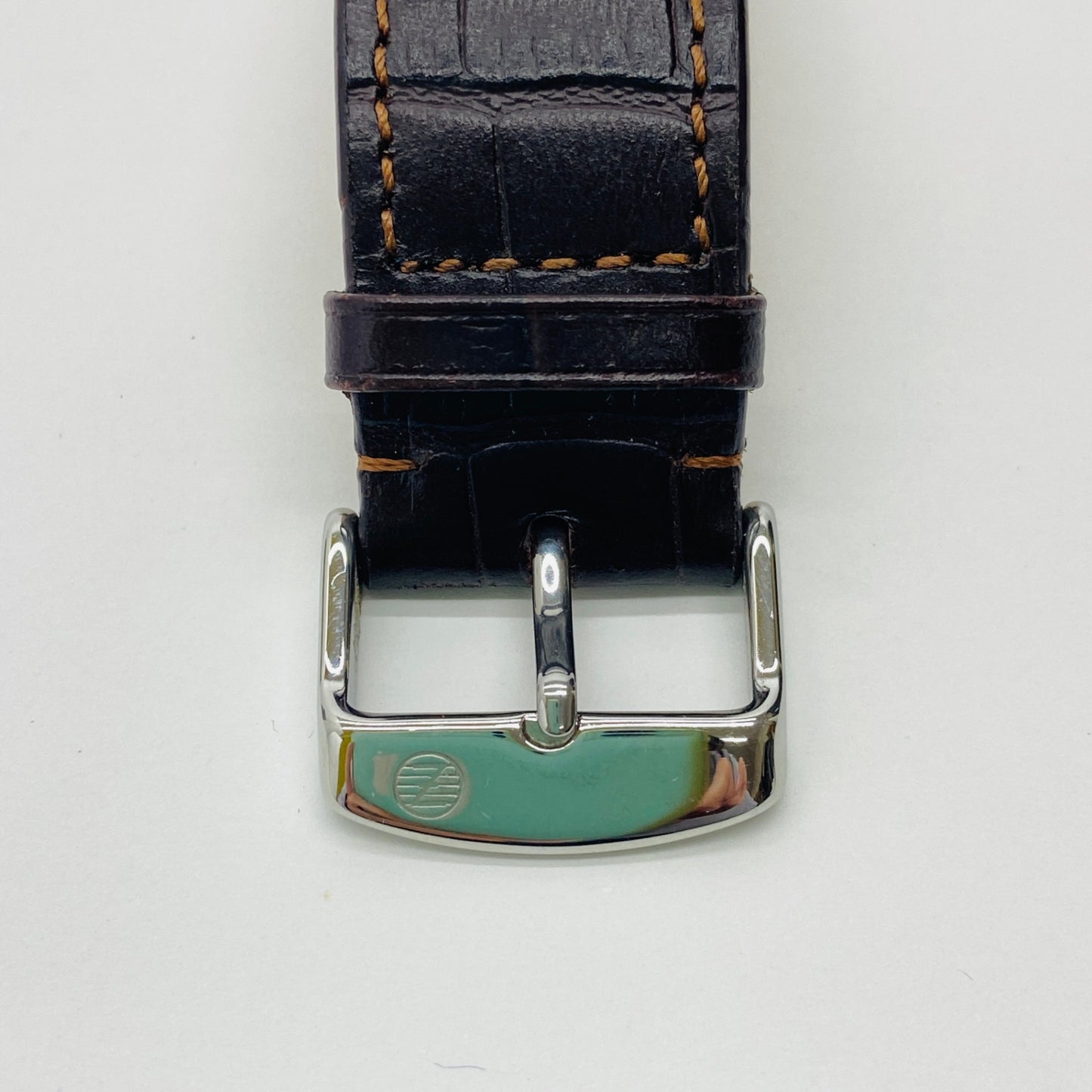 美品 ZEPPELIN (ツェッペリン) 腕時計 ツェッペリン100周年記念モデル アイボリー×ブラウン 7680-1【C4254-60】