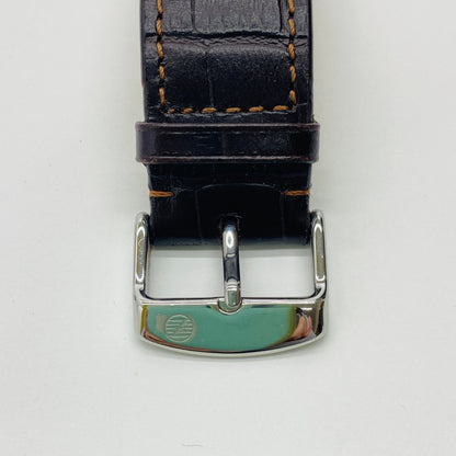 美品 ZEPPELIN (ツェッペリン) 腕時計 ツェッペリン100周年記念モデル アイボリー×ブラウン 7680-1【C4254-60】