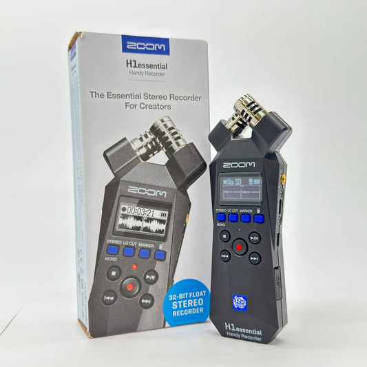 ZOOM H1 essential ステレオハンディレコーダー【C7559-C】