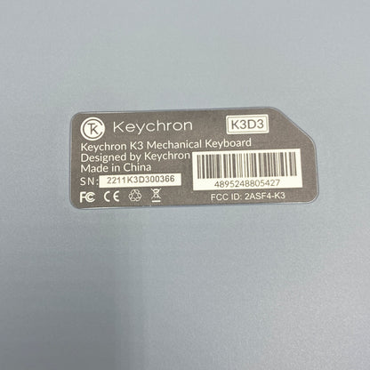 美品 Keychron K3 US配列 Bluetooth キーボード 茶軸 K3D3 【C5989-80】