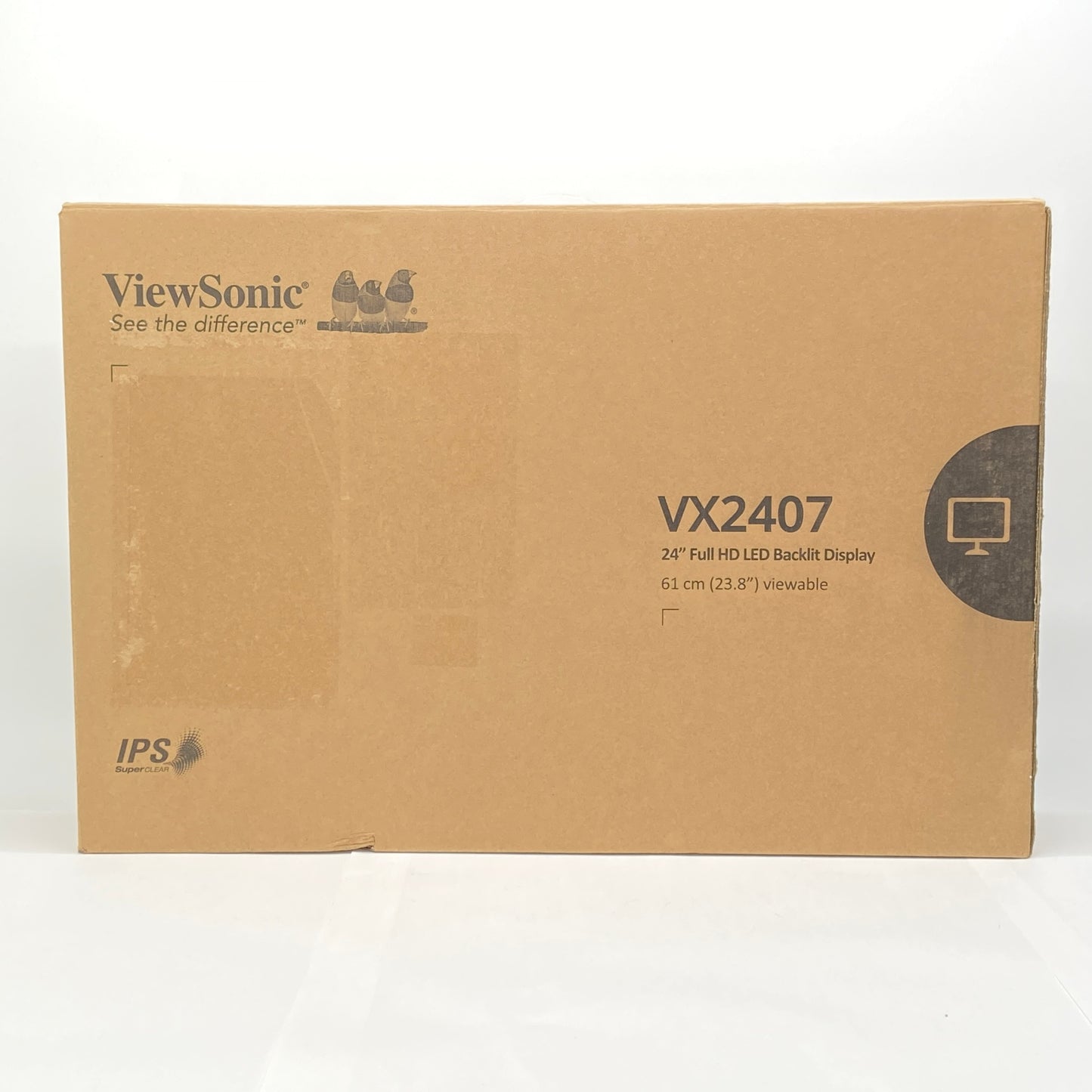 美品 ViewSonic VX2407 23.8インチ PCモニター 液晶ディスプレイ ビューソニック 電源ケーブル付属 【C5133-140】