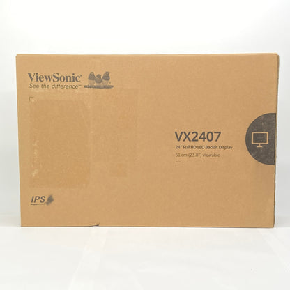美品 ViewSonic VX2407 23.8インチ PCモニター 液晶ディスプレイ ビューソニック 電源ケーブル付属 【C5133-140】