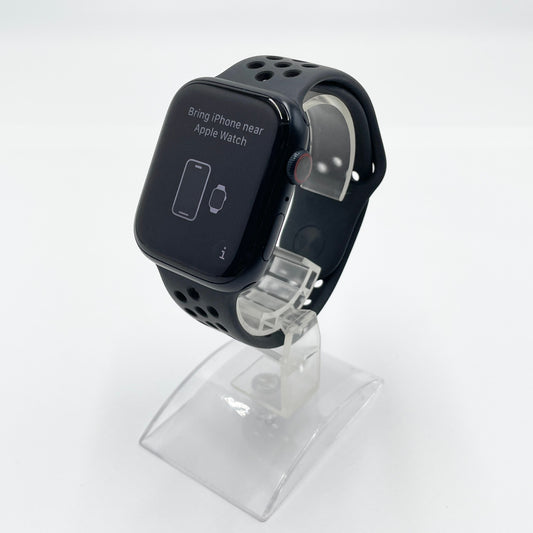 AppleWatch Nike Series7 45mm GPS＋Cellular ミッドナイトアルミニウム MKL53J/A バッテリー最大容量100%【C8055-C】