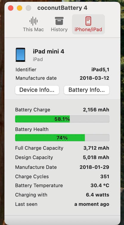Apple iPad mini 4 128GB Space Gray Wi-Fiモデル FK9N2J/A 【C4457-C】