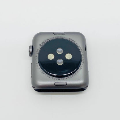 Apple Watch Series3 GPSモデル 42mm ブラックスポーツバンド MTF32J/A  バッテリー最大容量93%【C7513-N】