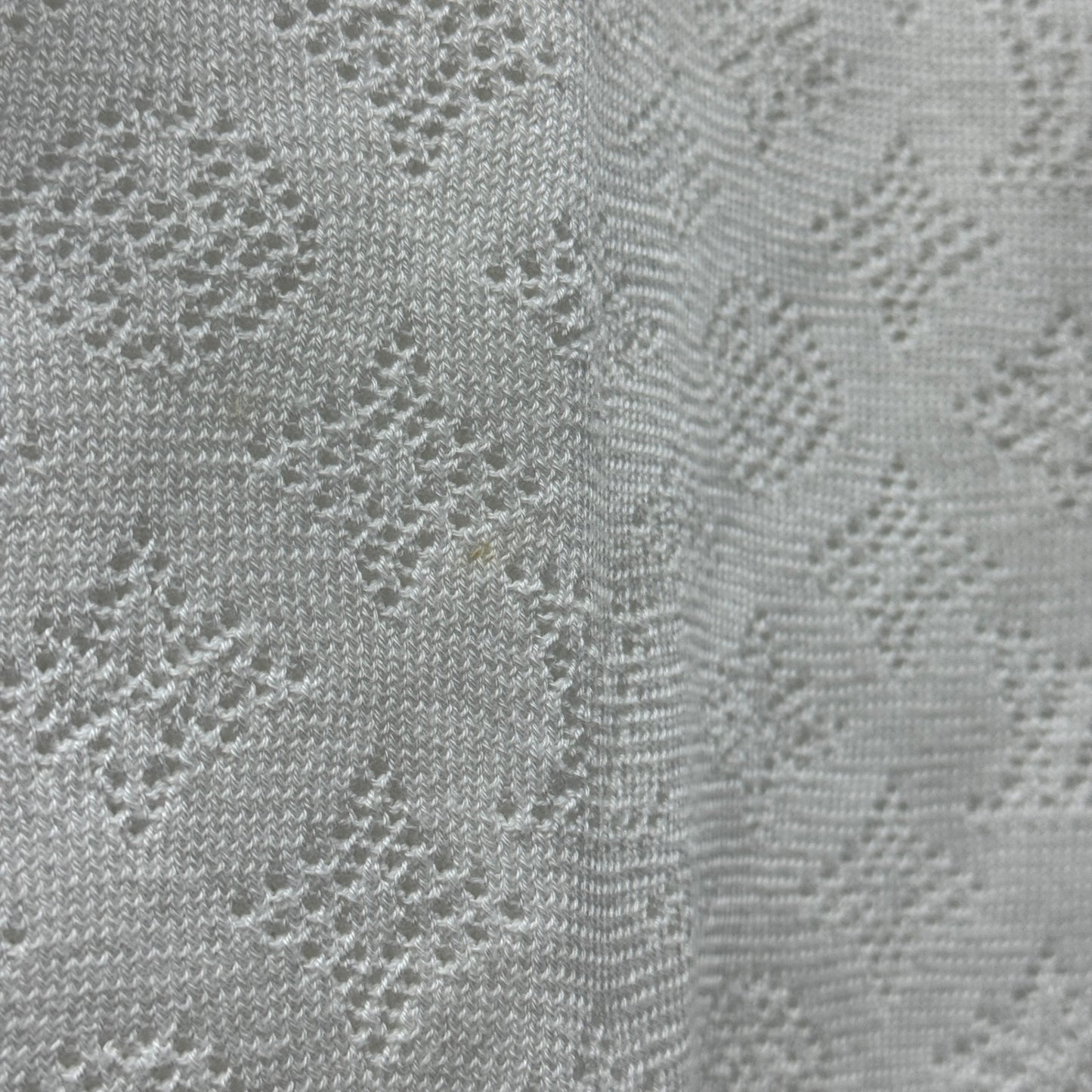 ルイヴィトン ポインテール ショートスリーブ シャツ Monogram Pointelle Short-Sleeved Shirt サイズ:L【C5806】