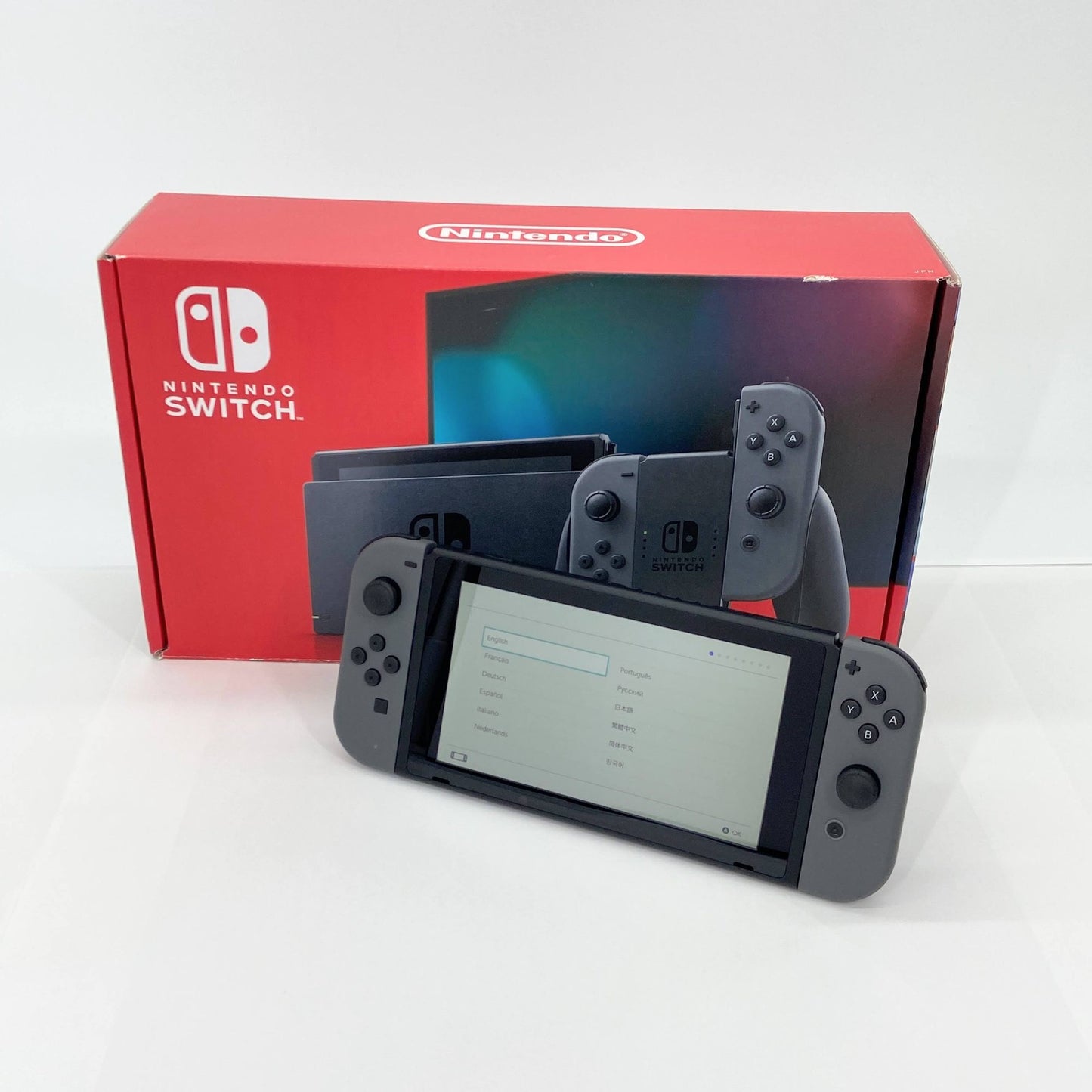 Nintendo Switch 本体 グレー 新モデルHAD-S-KAAAA(JPN) ニンテンドースイッチ 付属品完備 おまけ付き【C5599-100】