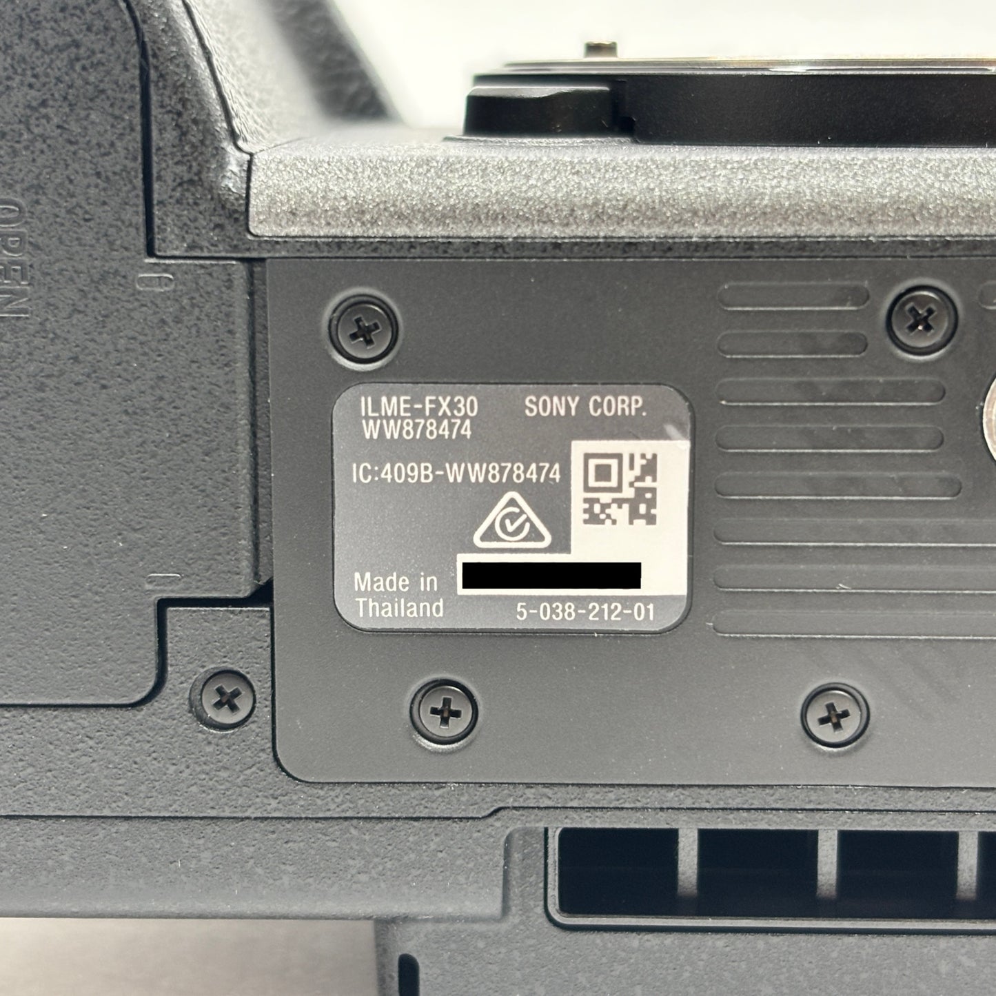 美品 SONY FX30 ILME-FX30B ボディ【C8704-80】