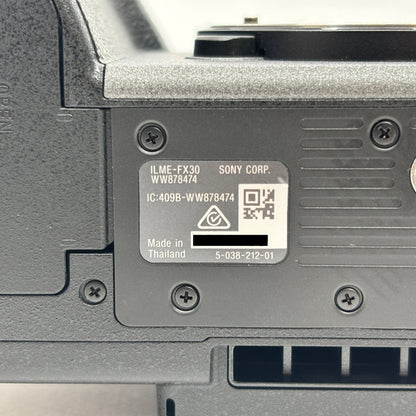 美品 SONY FX30 ILME-FX30B ボディ【C8704-80】