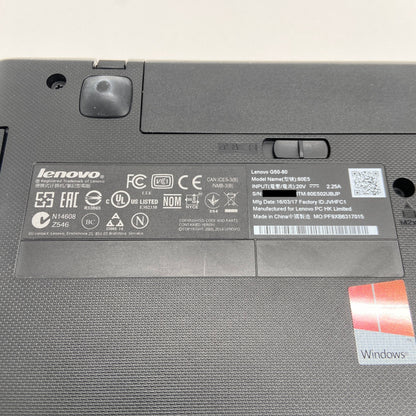 Lenovo G50-80 80E5 i3 5005U 4GB HDD500GB Windows10Home 充電器付属	【C6677-80】