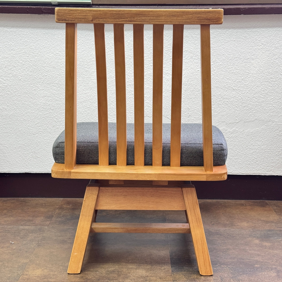 松田家具 白王 ダイニングチェア 1脚【C9419】