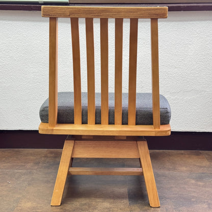 松田家具 白王 ダイニングチェア 1脚【C9419】