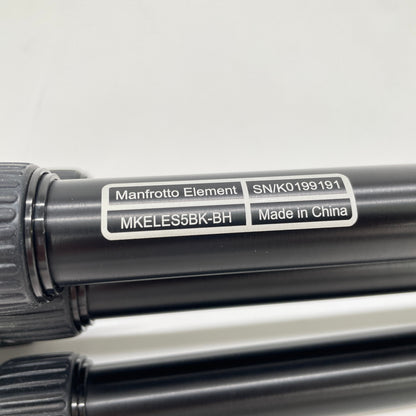 Manfrotto Elementトラベル三脚 スモール MKELES5BK-BH 【C6111-80】
