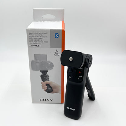 美品 SONY GP-VPT2BT ブラック ワイヤレスリモートコマンダー機能付シューティンググリップ 付属品完備【C8019-60】