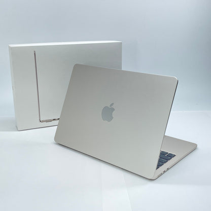 MacBook Air 13.6-inch M2 2022 8コアCPU 8コアGPU 8GB 256GB MLY13J/A バッテリー最大容量90% スターライト 付属品完備【C6525-80】