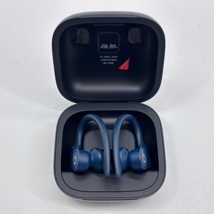 美品 POWER BEATS PRO MV702PA フルワイヤレスイヤホン ネイビー【6171-60】
