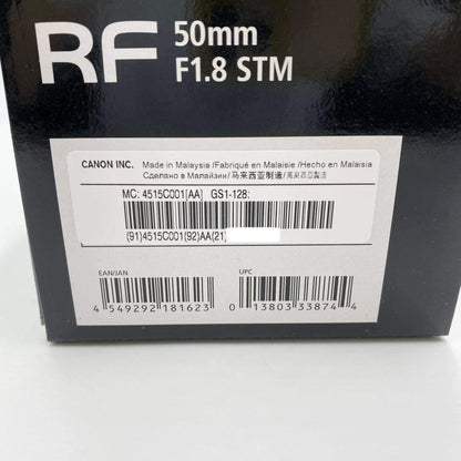 美品 Canon RF 50mm F1.8 STM 【C4132-60】