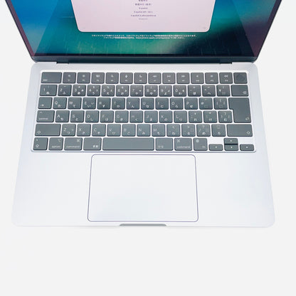 新品同様 美品 Apple MacBook Air M3 13インチ 2024 MXCR3J/A 16GB SSD 512GB スペースグレイ バッテリー最大容量100%【C4911-80】