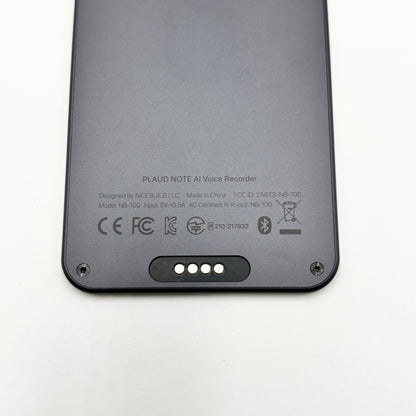 PLAUD NOTE AIボイスレコーダー NB-100 ブラック 64GB【C8723-C】