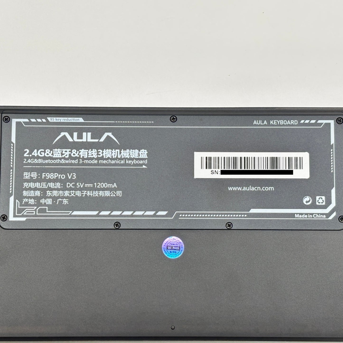 AULA F98Pro V3 メカニカルキーボード 3モード ガスケット構造 ホットスワップ対応 eスポーツ ゲーミングキーボード 1.14インチTFTスクリーン RGBライトノブ カスタムギフト【C8512-80】