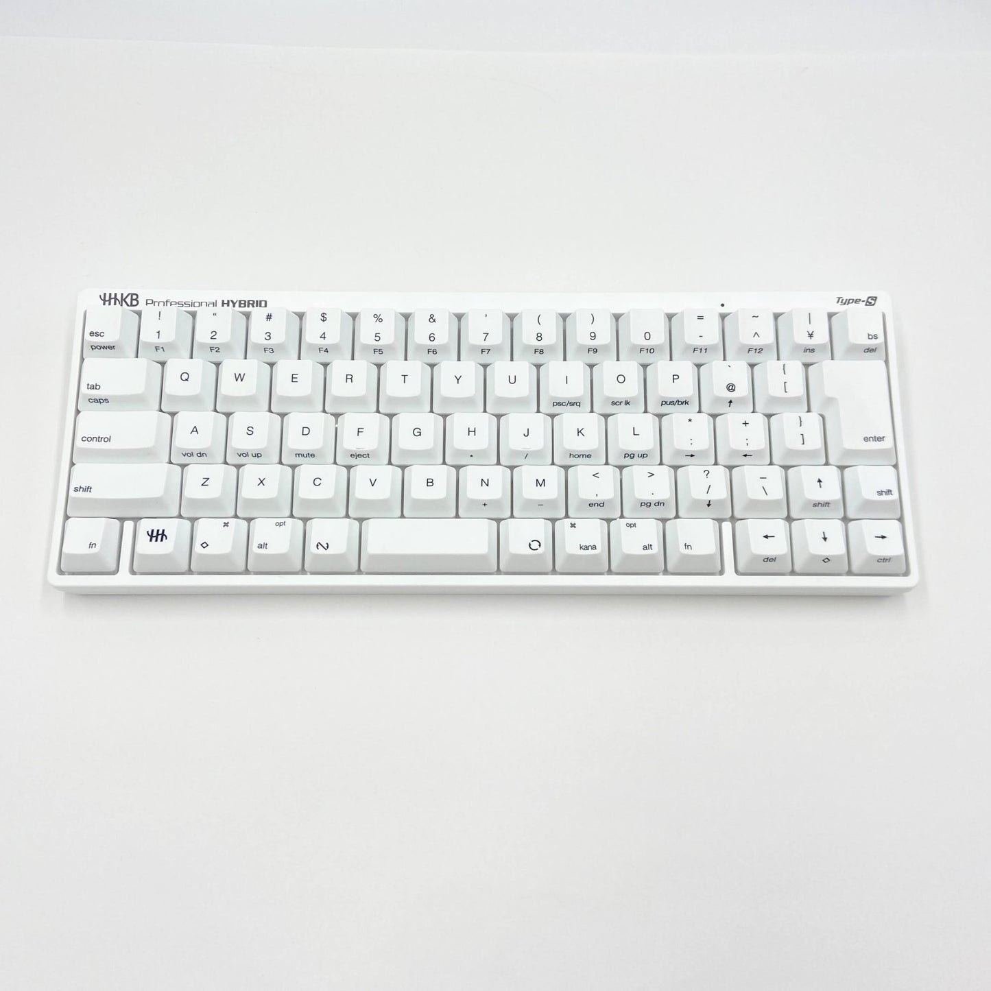 美品 PFU キーボード HHKB Professional HYBRID Type-S 日本語配列／雪 PD-KB820YSC	【C5798-60】