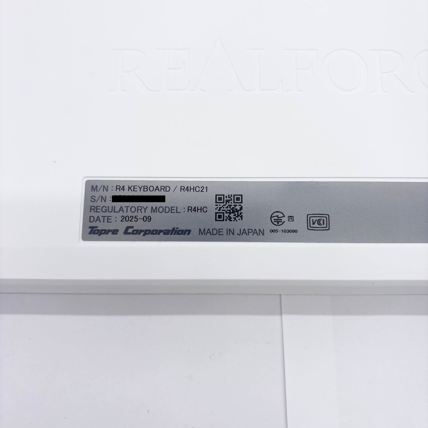 REALFORCE R4 KEYBOARD R4HC21 日本語配列 91キー かな無し スーパーホワイト【C8204-120】