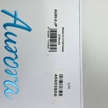 美品 SIRUI Aurora 85mm F1.4  For FUJIFILM Xマウント　箱あり C3774 80サイズ発送