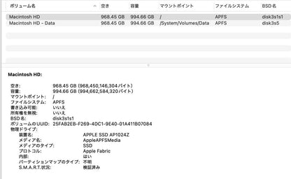 Apple MacBook Pro 2023 14インチ M3Pro 12コア 36GB 1TB USキーボード【C4338-80】