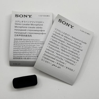 美品 SONY ECM-LV1 ステレオラベリアマイクロホン【C8774-60】