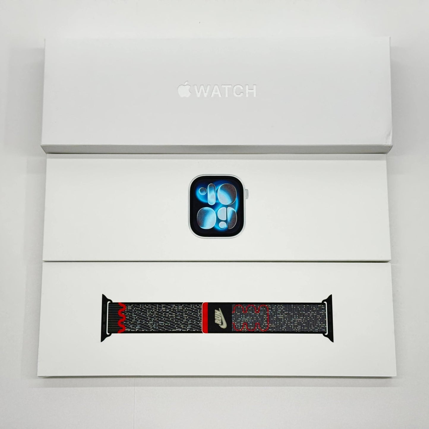 新品未開封 Apple Watch Series 11 GPSモデル 46mm MEV94J/A [シルバー・パープルフォグスポーツバンド S/M]【C6819-60】