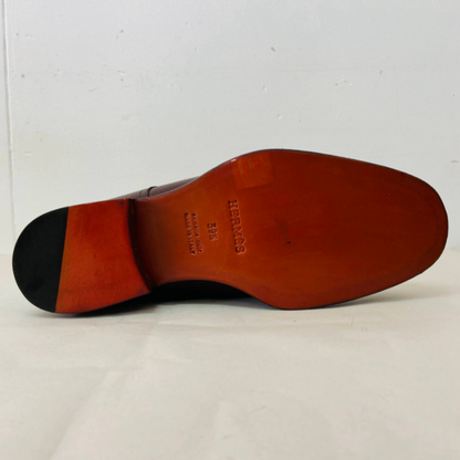 保管品 HERMES エルメス ストラップ ショートブーツ メンズ 39 1/2  i19207