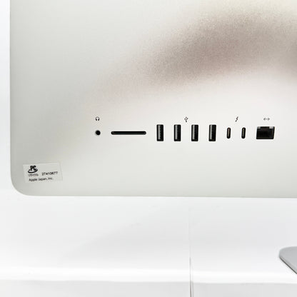 iMac Retina 5K 27インチ 2019 3.7 GHz 6コア  i5 16 GB Radeon Pro 580X 8 GB SSD 512GB 電源コード付属【C8884-180】