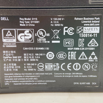 Dell OptiPlex 3040 i5-6500 8GB SSD256GB Windows10 Pro【C4013-100】