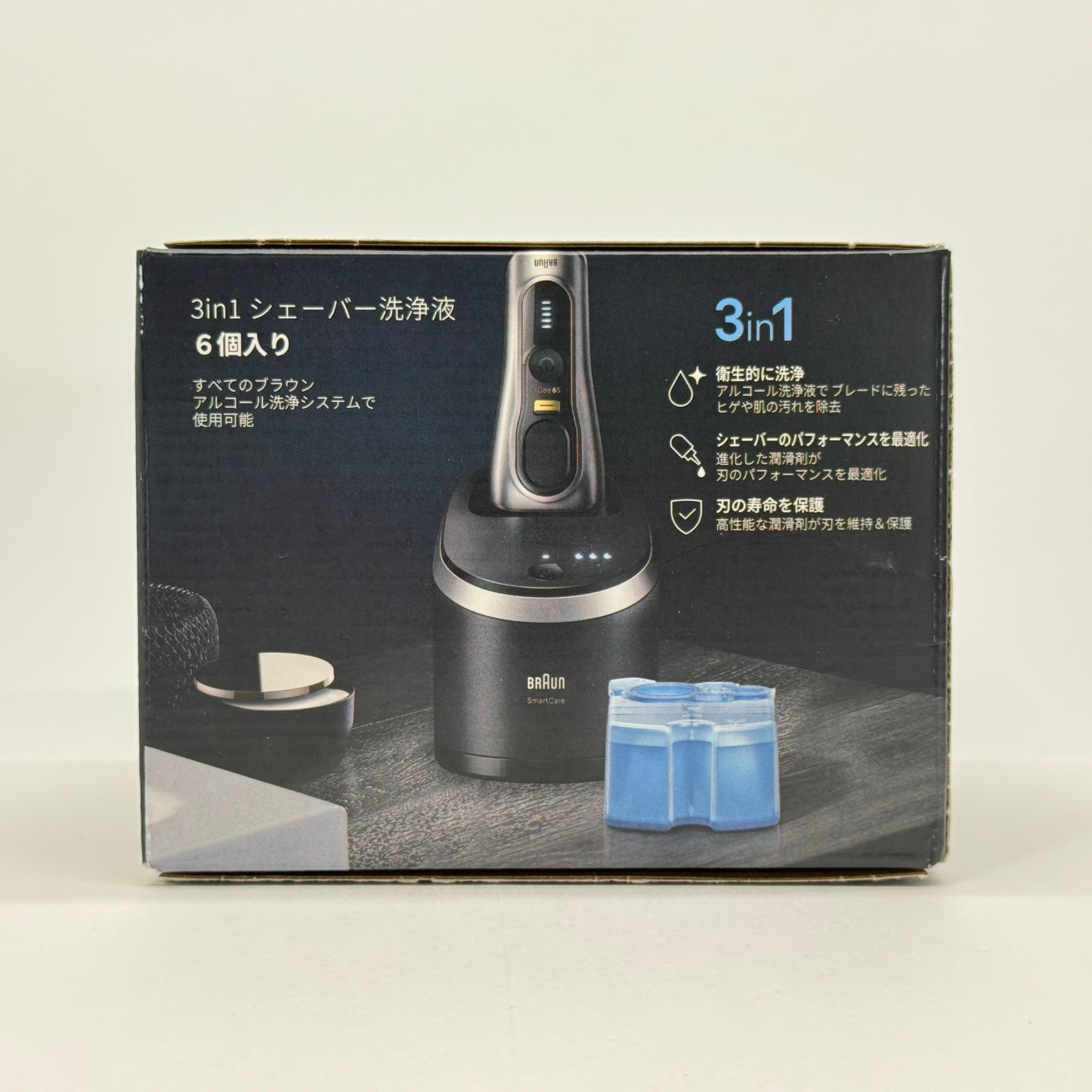 新品未開封 ブラウン 3in1 洗浄カートリッジ 6個入り／ CCR6シェーバー洗浄液【C7922-60】