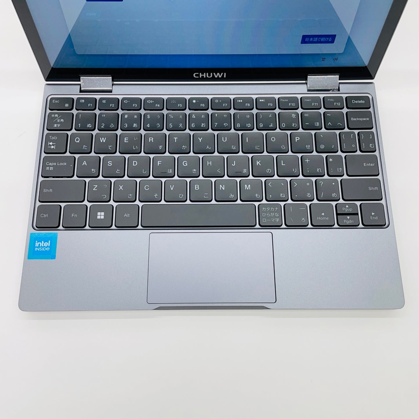 美品 CHUWI MiniBook X N100 Mem/12GB SSD/512GB Windows11 Home バッテリー最大容量100% 【C4391-60】