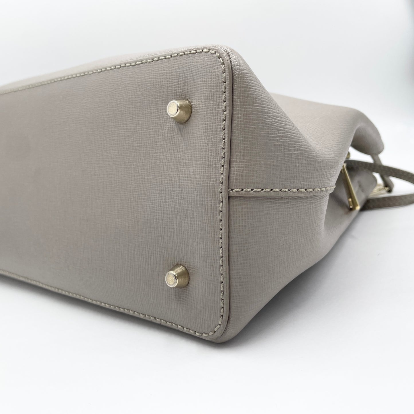 FURLA フルラ 2way トートバッグ ショルダーバッグ グレー　【C7993】