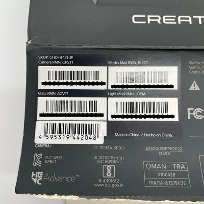 美品 GoPro 12 BLACK CREATOR EDITION モデル：CPST1【C8375-80】