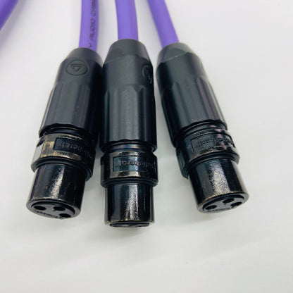 OYAIDE PA-02 XFT V2/1.0(XLRメス-TRS)×3＋OYAIDE PA-02 XLR V2 2.0(XLRオス-メス)  【C4611-80】