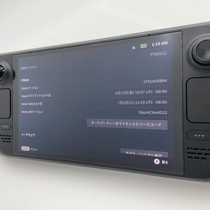 美品 Valve Steam Deck OLED Model:1030 ポータブル ゲーミングパソコン Custom APU 0932 16GB 1TB　【C4698-80】