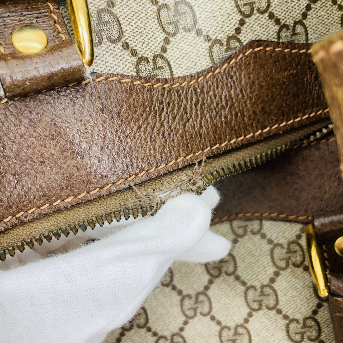 Gucci オールドグッチ GGキャンバス ボストンバッグ　【C4592】