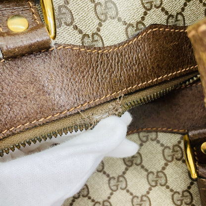 Gucci オールドグッチ GGキャンバス ボストンバッグ　【C4592】