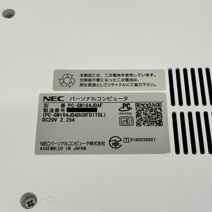 NEC LAVIE Direct PC-GN164JDAF Core i5 8250U 8GB SSD 256GB Windows11 Home バッテリー最大容量100% 【C9556-100】