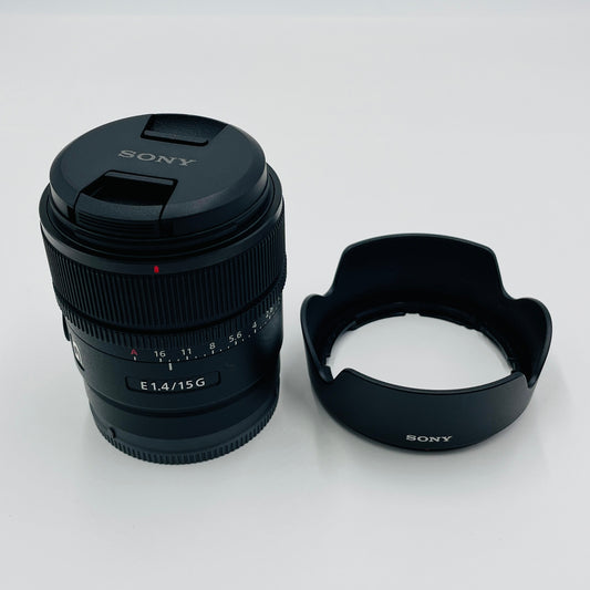 美品 SONY E 15mm F1.4 G SEL15F14G  単焦点レンズ【C4757-60】