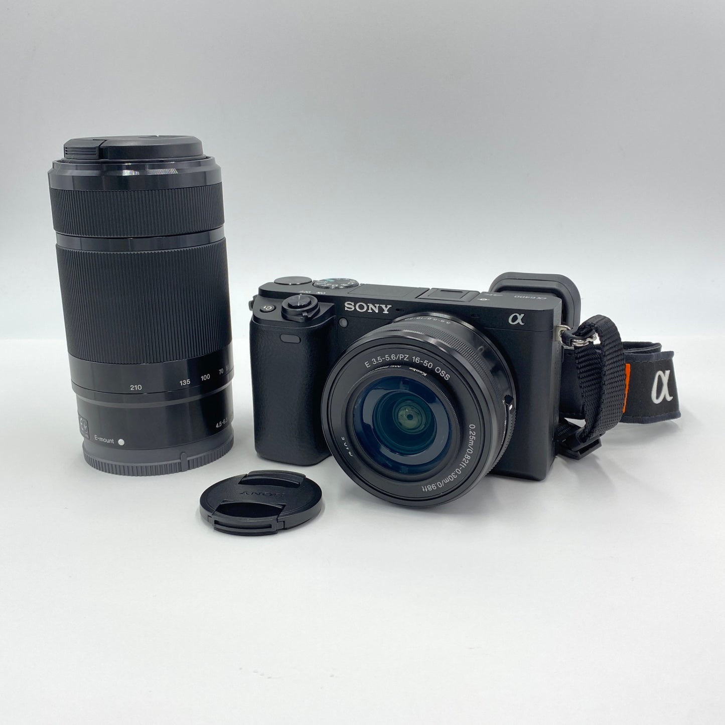 美品 ソニー SONY α6400 ILCE-6400Y  ダブルズームレンズキット ブラック シャッター回数1,937回【C5535-60】