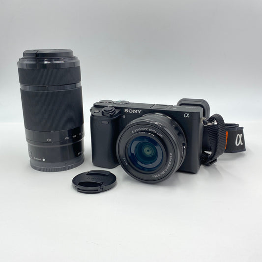 美品 ソニー SONY α6400 ILCE-6400Y  ダブルズームレンズキット ブラック シャッター回数1,937回【C5535-60】