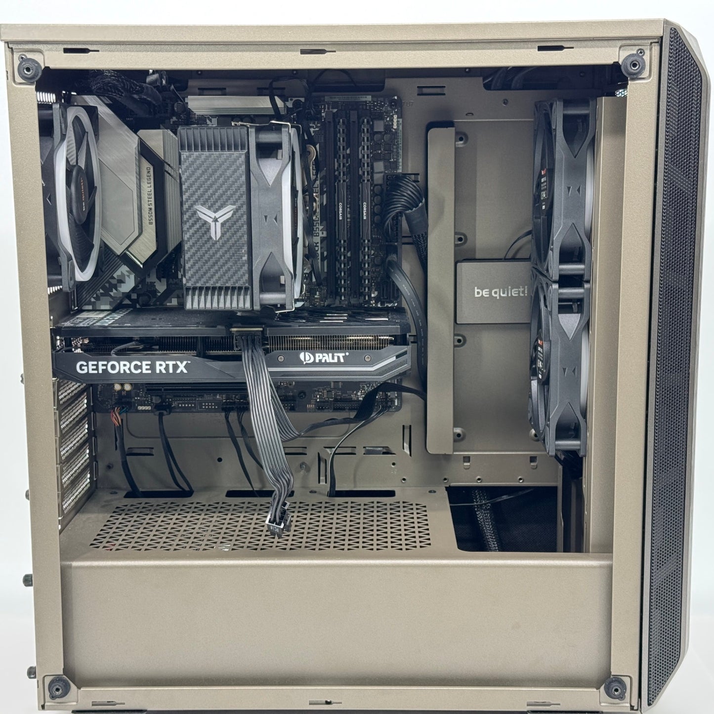 be quiet!自作静音ゲーミングPC Ryzen 7 5700X DDR4 32GB SSD2TB RTX 4060Ti Windows11 Pro【C3921-160】