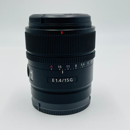 美品 SONY E 15mm F1.4 G SEL15F14G  単焦点レンズ【C4757-60】